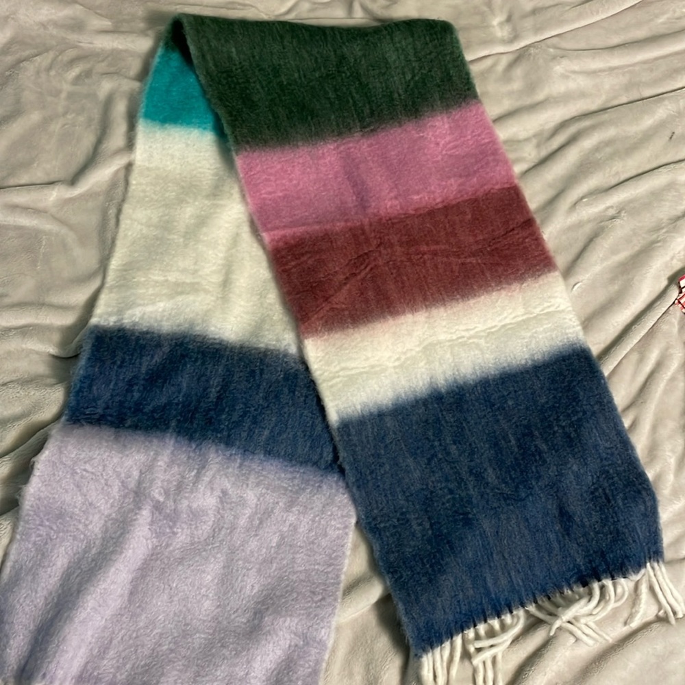 NWT multicolor Gap scarf with fringe